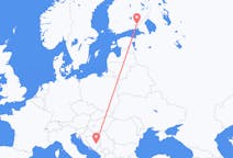 Flyreiser fra Sarajevo, Bosnia-Hercegovina til Villmanstrand, Finland