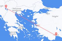 Vluchten van Ohrid naar Antalya