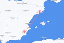 Vluchten van Barcelona, Spanje naar Murcia, Spanje