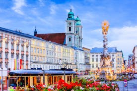 Linz, Austria. Panoramic view of the old town.