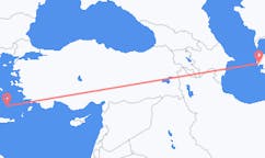 Flights from Türkmenbaşy to Santorini