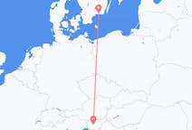 Vluchten van Ljubljana, Slovenië naar Karlskrona, Zweden