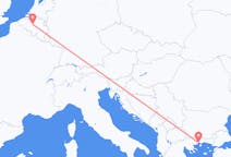 Vluchten van de prefectuur Kavala, Griekenland naar Brussel, België