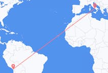 Flyrejser fra Tacna, Peru til Napoli, Italien