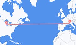 Flyreiser fra Milwaukee, USA til Genova, Italia