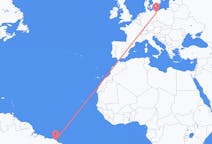 Flyreiser fra Fortaleza, Brasil til Szczecin, Polen