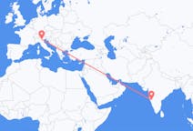 Flights from Belgaum, India to Verona, Italy