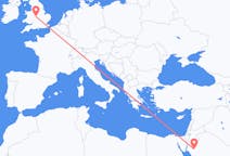 Flights from Tabuk, Saudi Arabia to Birmingham, England