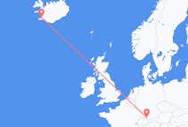 Flyg från Friedrichshafen, Tyskland till Reykjavík, Island