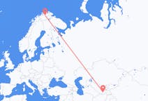 Flyrejser fra Dusjanbe, Tadsjikistan til Lakselv, Norge