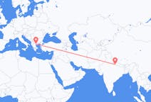 Vluchten van Nepalgunj, Nepal naar Thessaloniki, Griekenland