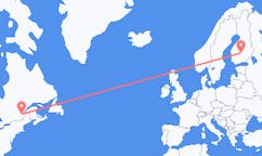 Flyreiser fra Québec, til Jyväskylä
