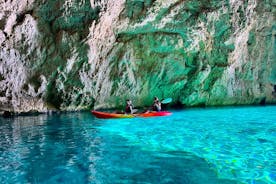Cova dels Orguens: passeio de caiaque e mergulho com snorkel em cavernas em Javea
