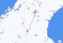 Vluchten van Östersund, Zweden naar Rörbäcksnäs, Zweden