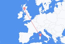 Flyrejser fra Olbia, Italien til Glasgow, Skotland
