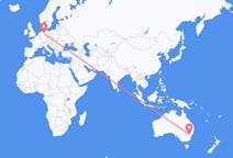 Loty z Pomarańczowy, Australia do Hanower, Niemcy