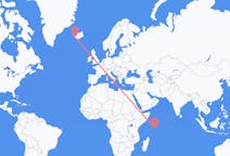 Flights from Praslin, Seychelles to Reykjavik, Iceland