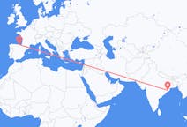 Flyg från Bhubaneswar, Indien till Bilbao, Spanien