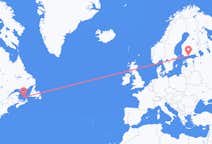 加拿大出发地 马德琳岛 (魁北克省)飞往加拿大目的地 赫尔辛基的航班