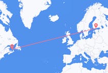 Flyrejser fra Les Îles-de-la-Madeleine, Quebec til Helsinki
