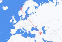 Flights from Sulaymaniyah, Iraq to Trondheim, Norway