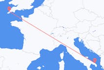Flyreiser fra Newquay, England til Brindisi, Italia
