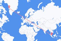 Flyreiser fra Singapore, Singapore til Qaarsut, Grønland