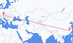 Vluchten van Shangrao, China naar Salzburg, Oostenrijk