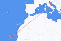 Vluchten van Sal, Kaapverdië naar Pescara, Italië