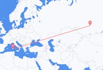 Flights from Krasnoyarsk, Russia to Cagliari, Italy