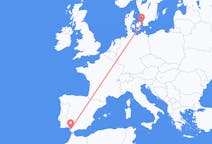 Flyreiser fra Jerez, til København