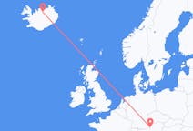 Loty z Salzburg, Austria do Akureyri, Islandia
