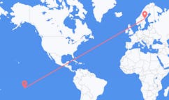 Flights from Rangiroa, French Polynesia to Sundsvall, Sweden