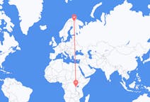 Flights from Kigali, Rwanda to Ivalo, Finland