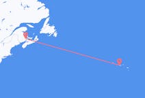Flyreiser fra Moncton, Canada til Horta, Azorene, Portugal