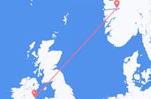 Vols de Sogndal, Norvège pour Dublin, Irlande
