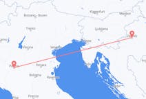 Flyg från Zagreb, Kroatien till Reggio Emilia, Italien