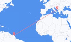 Flyreiser fra Cayenne, Frankrike til Dubrovnik, Kroatia
