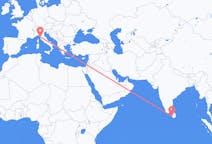 Flyreiser fra Colombo, til Pisa