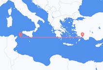 Fly fra Pantelleria til Dalaman
