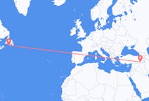 เที่ยวบิน จาก Saint-Pierre, แซงปีแยร์และมีเกอลง ไปยัง ชืร์นัก, ตุรกี