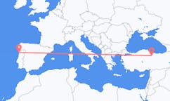 Flyreiser fra Tokat, til Porto