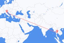 Flyg från Bangkok, Thailand till Rimini, Italien