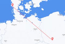 Flights from Esbjerg, Denmark to Wrocław, Poland