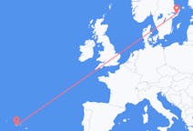 Flights from Pico Island, Portugal to Stockholm, Sweden