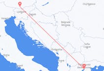 Flyrejser fra Klagenfurt, Østrig til Thessaloniki, Grækenland
