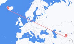 Flights from the city of Qurghonteppa, Tajikistan to the city of Reykjavik, Iceland