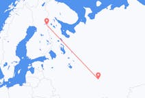 Vluchten van Kazan, Rusland naar Kuusamo, Finland