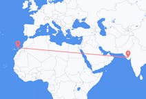 Flights from Rajkot, India to Lanzarote, Spain