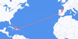 Flights from Haiti to Spain